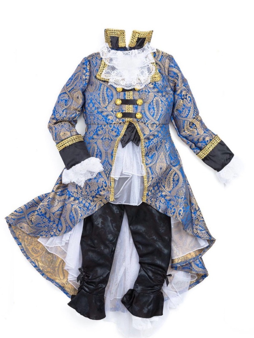 Chasing fireflies baroque blue and gold pirate Halloween costume 8 years